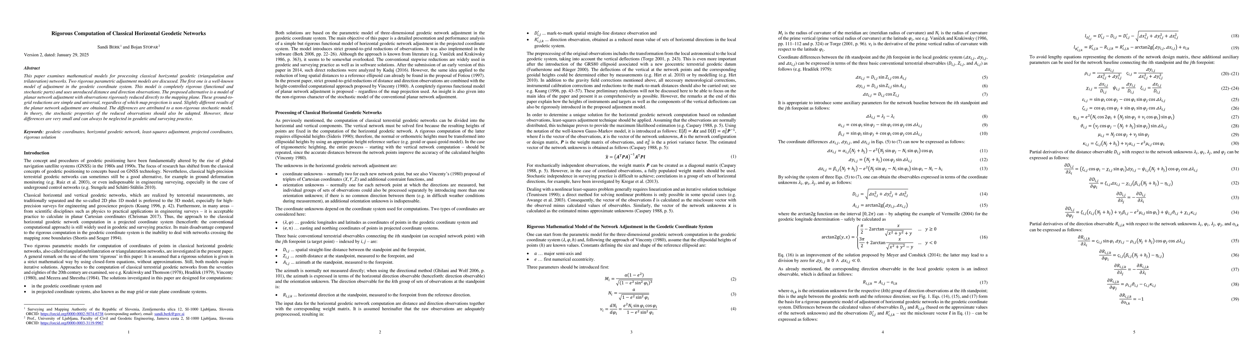 Thumbnail for Rigorous Computation of Classical Horizontal Geodetic Networks