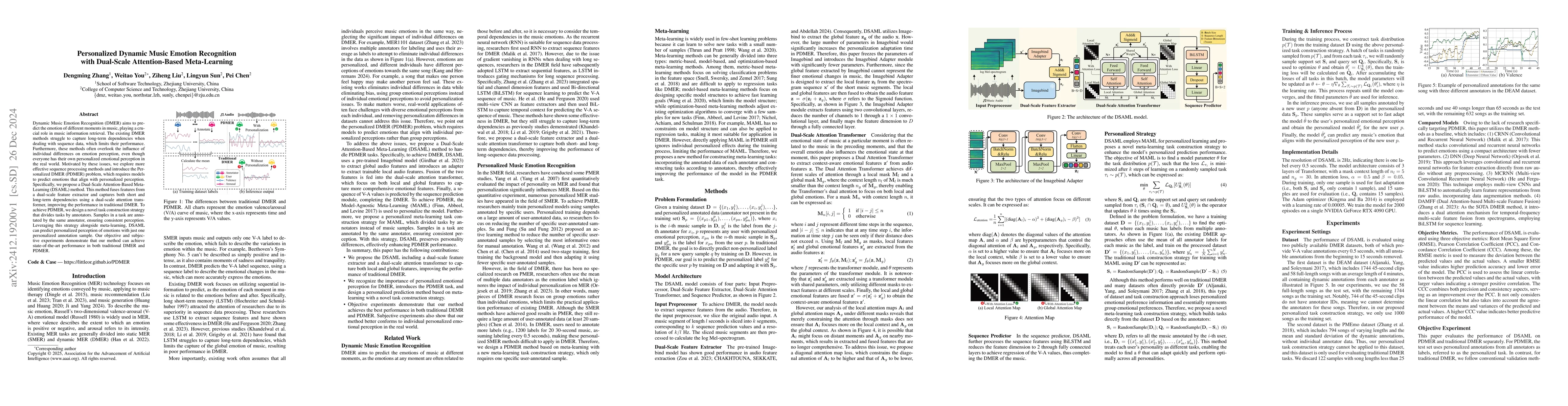 Thumbnail for Personalized Dynamic Music Emotion Recognition with Dual-Scale
  Attention-Based Meta-Learning