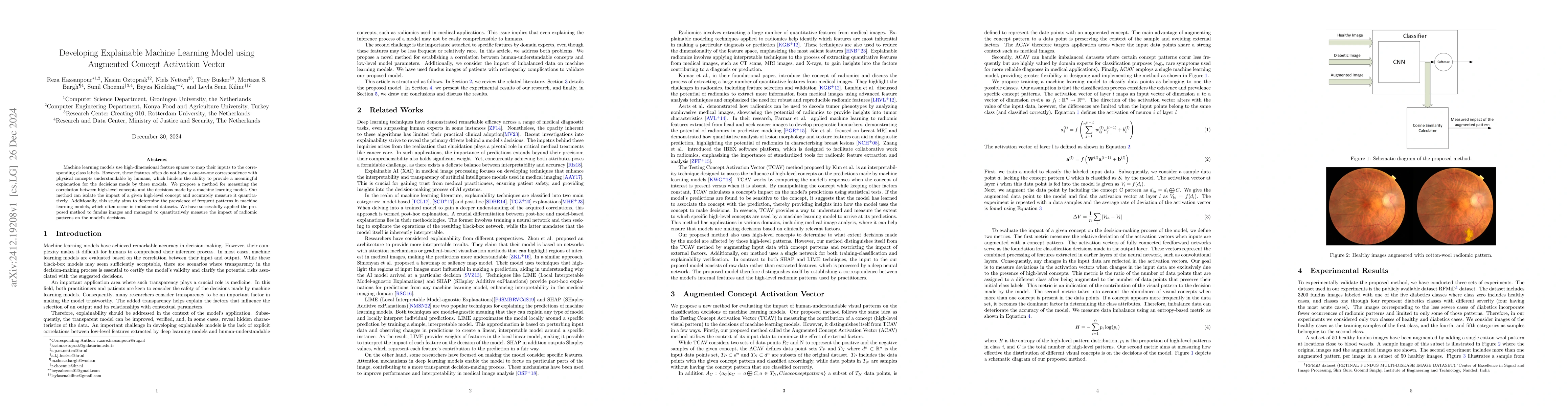 Thumbnail for Developing Explainable Machine Learning Model using Augmented Concept
  Activation Vector