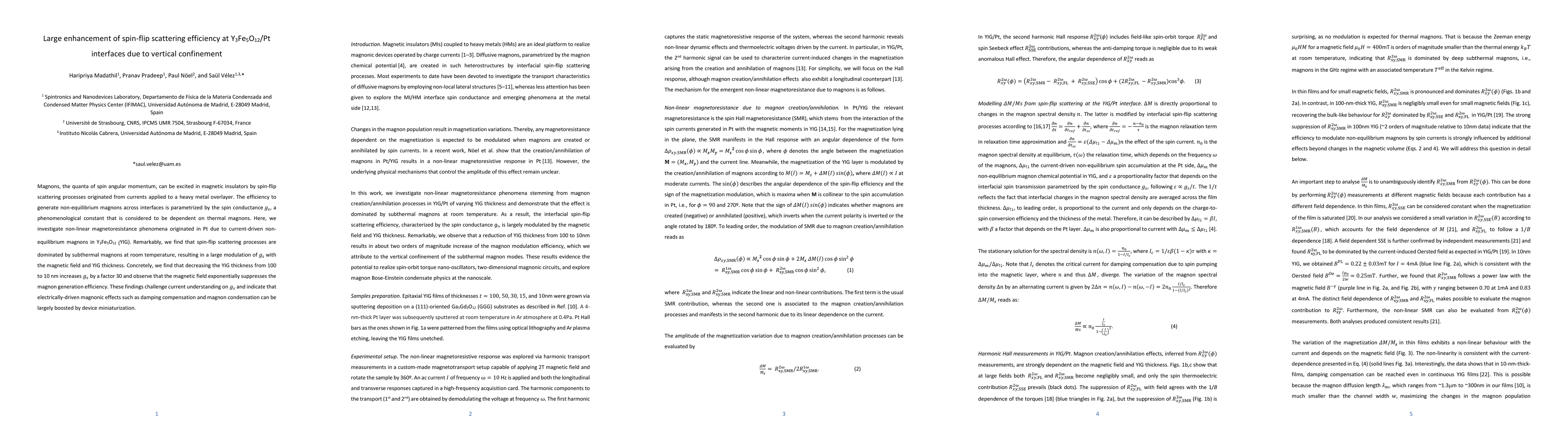 Thumbnail for Large enhancement of spin-flip scattering efficiency at Y3Fe5O12/Pt
  interfaces due to vertical confinement