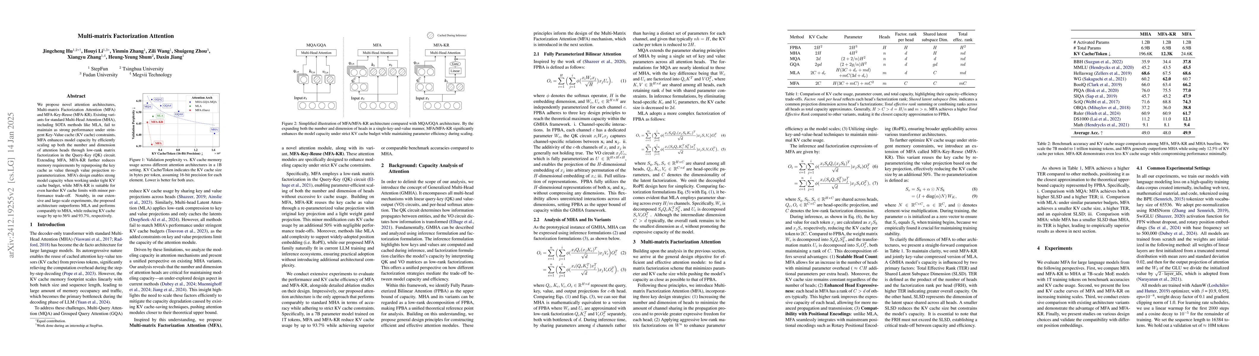 Thumbnail for Multi-matrix Factorization Attention
