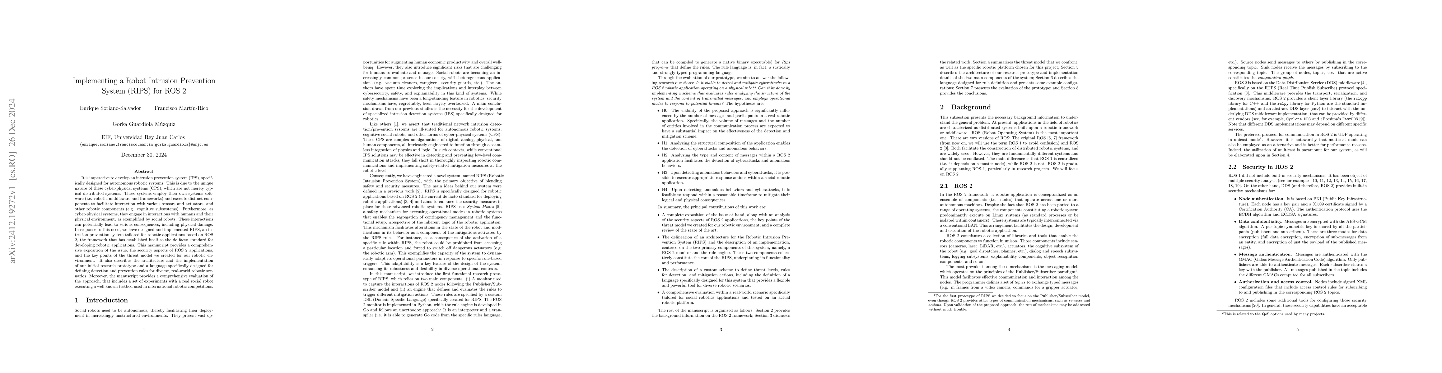 Thumbnail for Implementing a Robot Intrusion Prevention System (RIPS) for ROS 2