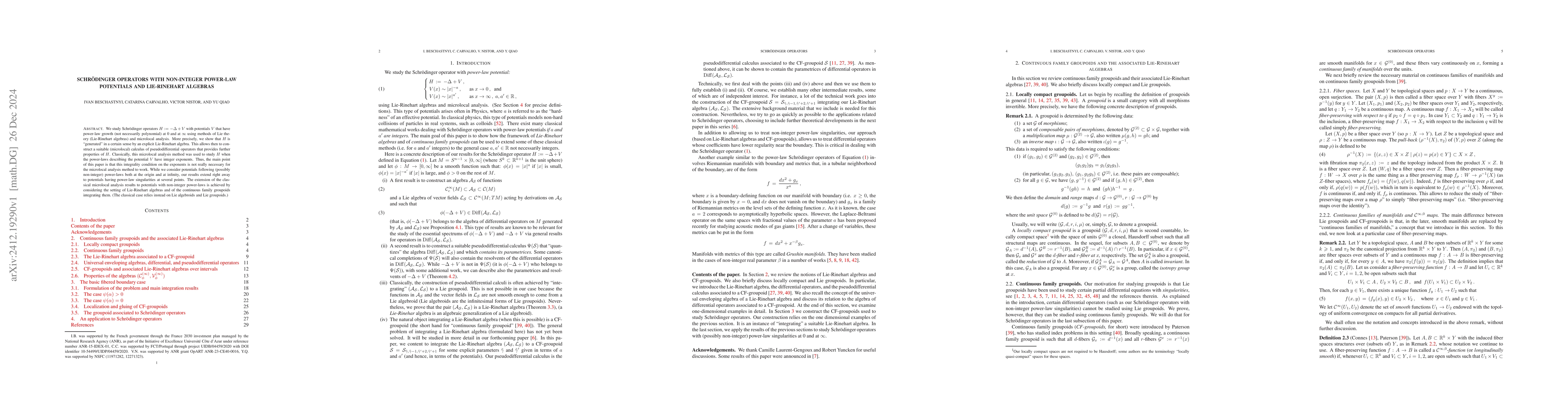 Thumbnail for Schrödinger operators with non-integer power-law potentials and
  Lie-Rinehart algebras