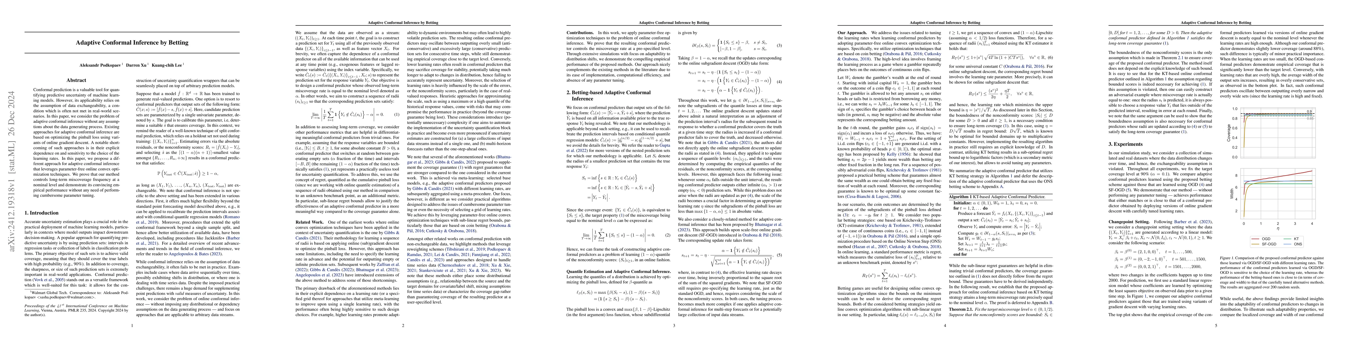 Thumbnail for Adaptive Conformal Inference by Betting