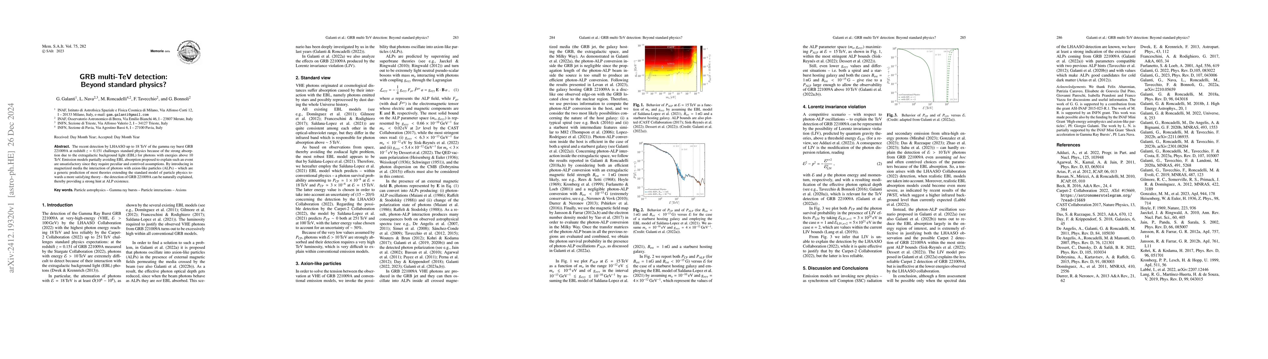 Thumbnail for GRB multi-TeV detection: Beyond standard physics?