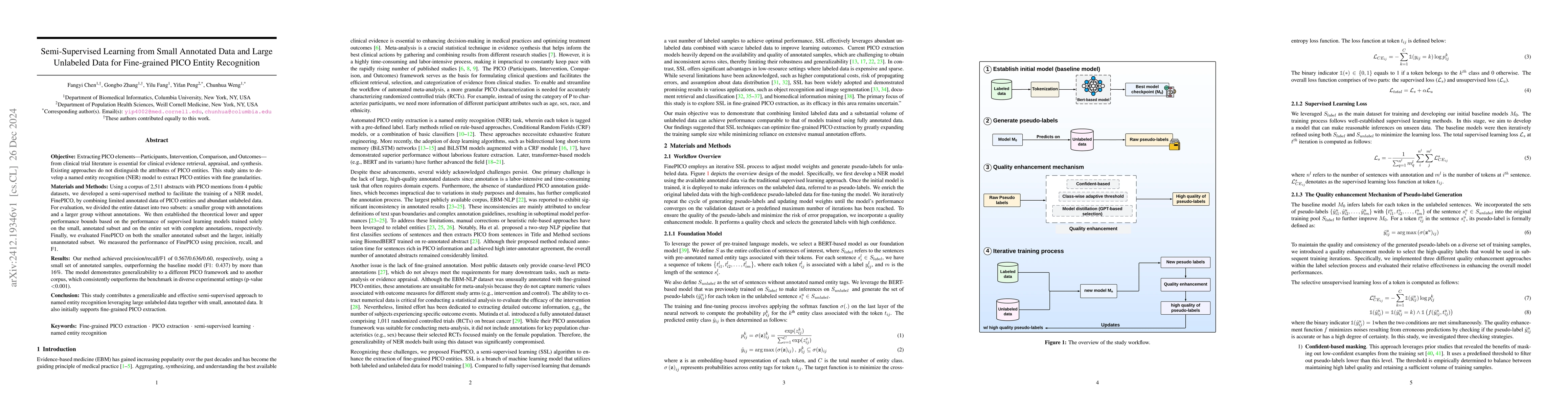Thumbnail for Semi-Supervised Learning from Small Annotated Data and Large Unlabeled
  Data for Fine-grained PICO Entity Recognition
