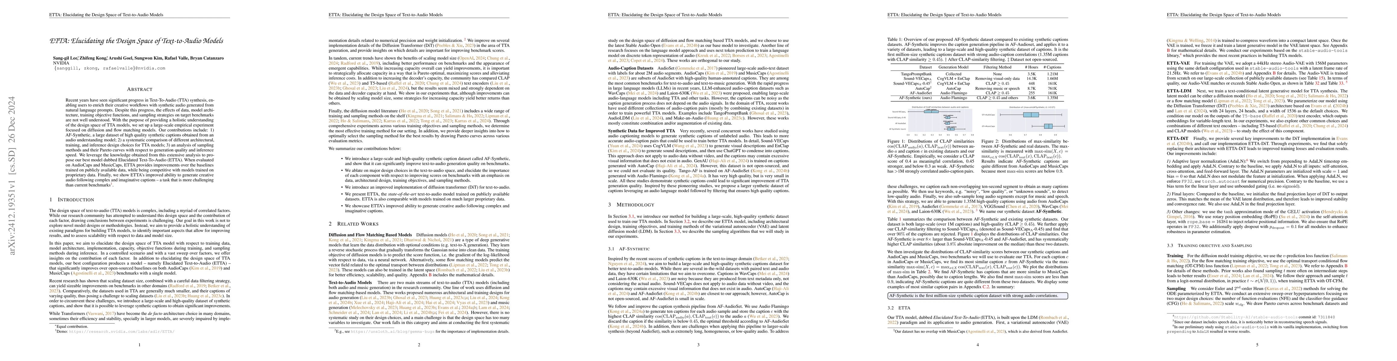 Thumbnail for ETTA: Elucidating the Design Space of Text-to-Audio Models