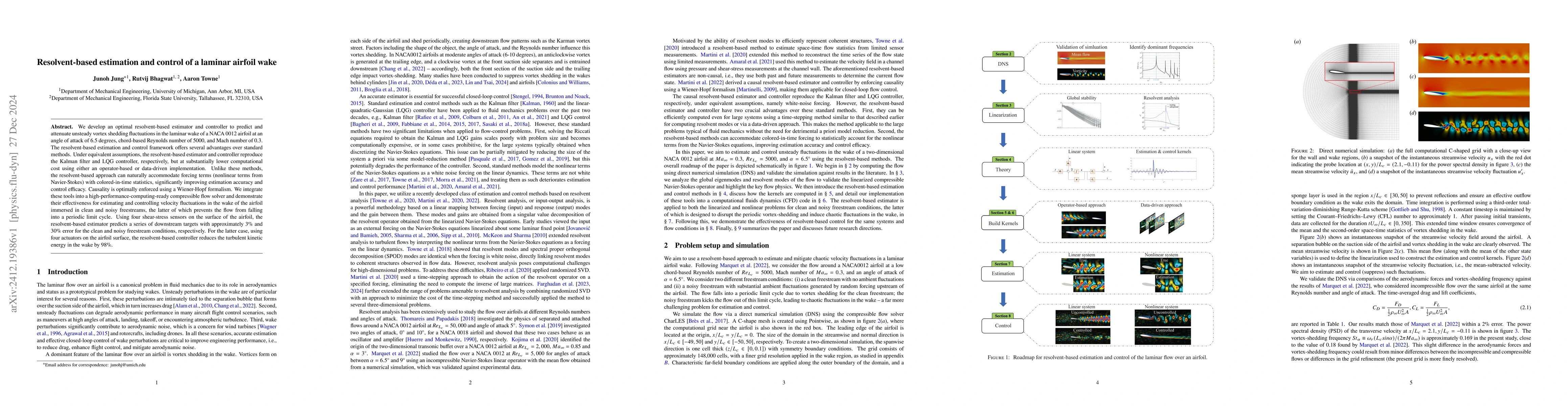 Thumbnail for Resolvent-based estimation and control of a laminar airfoil wake