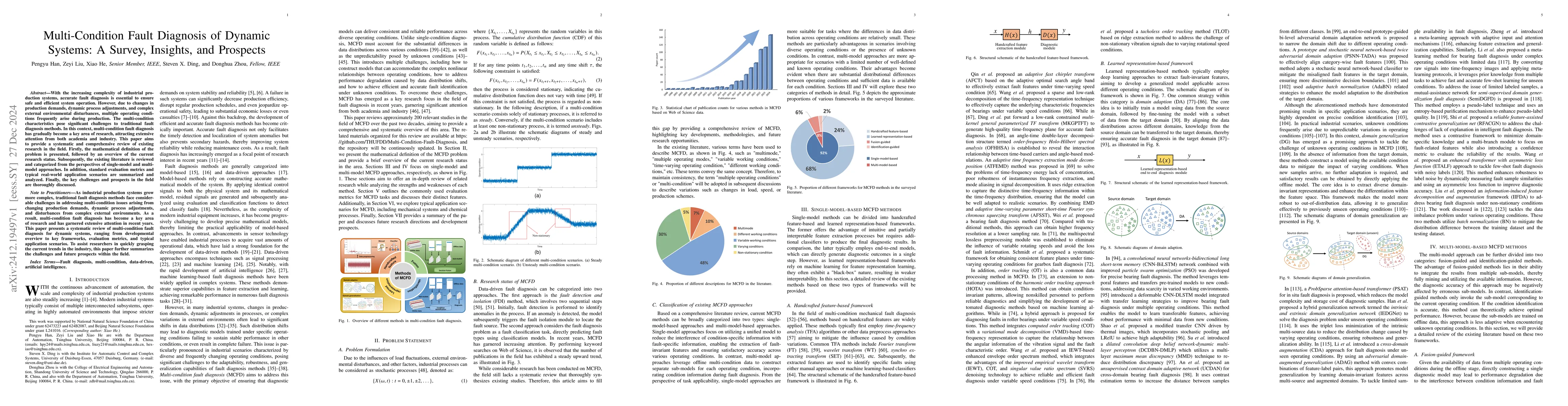 Thumbnail for Multi-Condition Fault Diagnosis of Dynamic Systems: A Survey, Insights,
  and Prospects