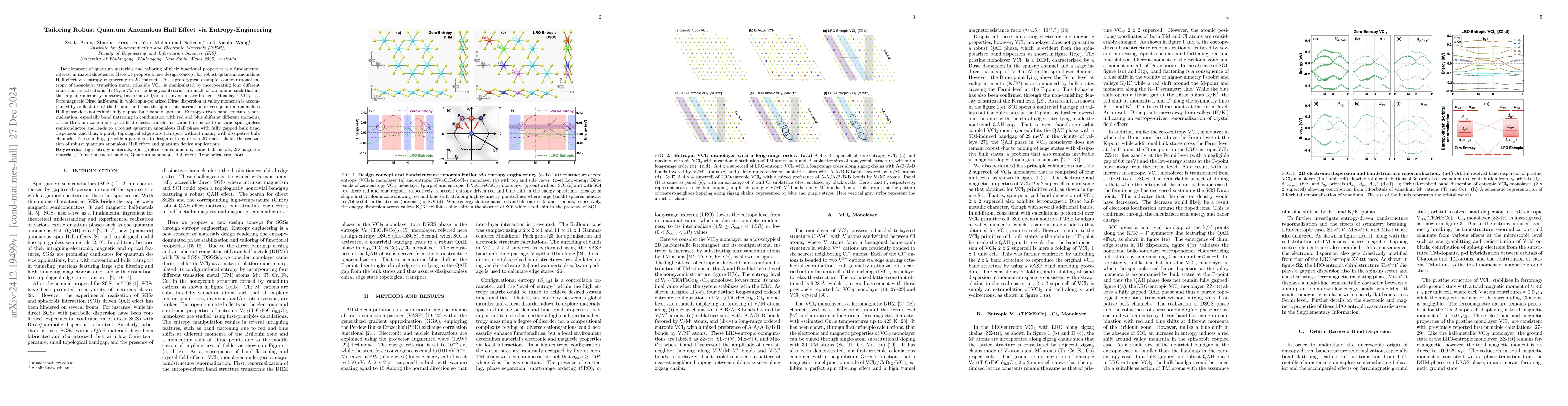 Thumbnail for Tailoring Robust Quantum Anomalous Hall Effect via Entropy-Engineering