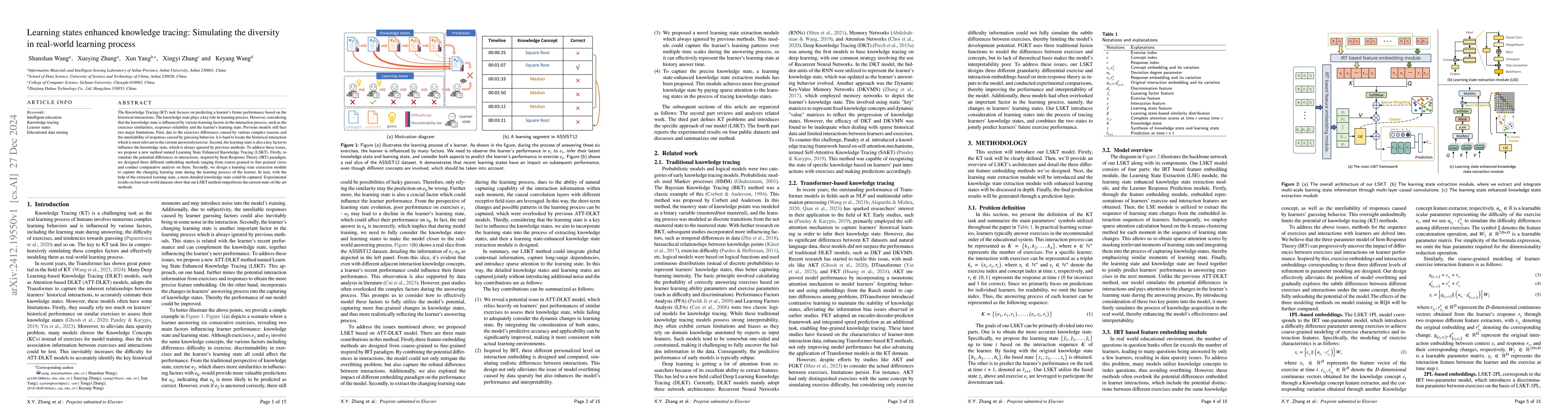 Thumbnail for Learning states enhanced knowledge tracing: Simulating the diversity in
  real-world learning process