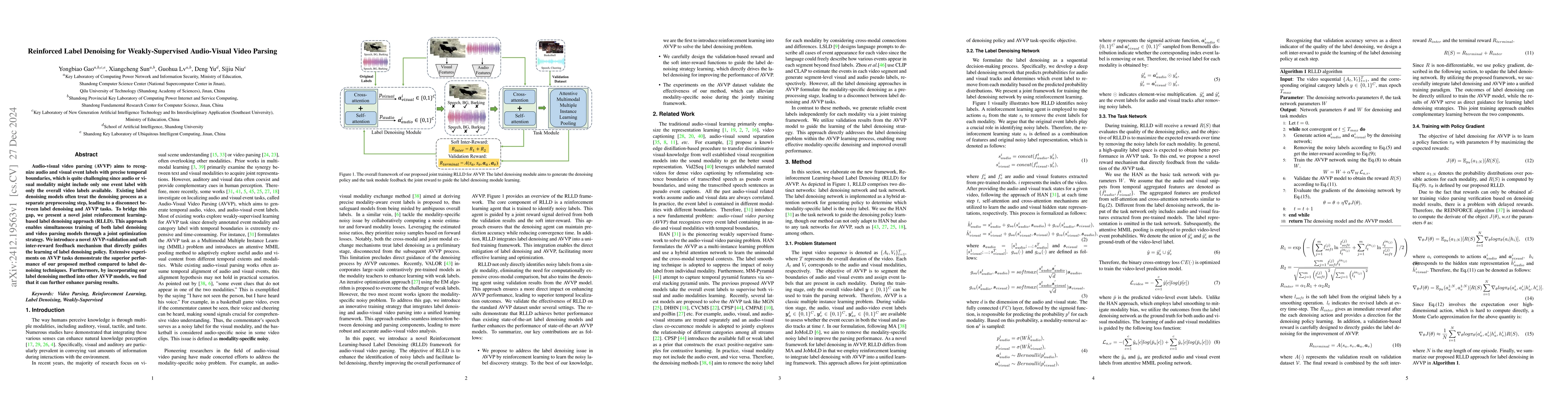 Thumbnail for Reinforced Label Denoising for Weakly-Supervised Audio-Visual Video
  Parsing