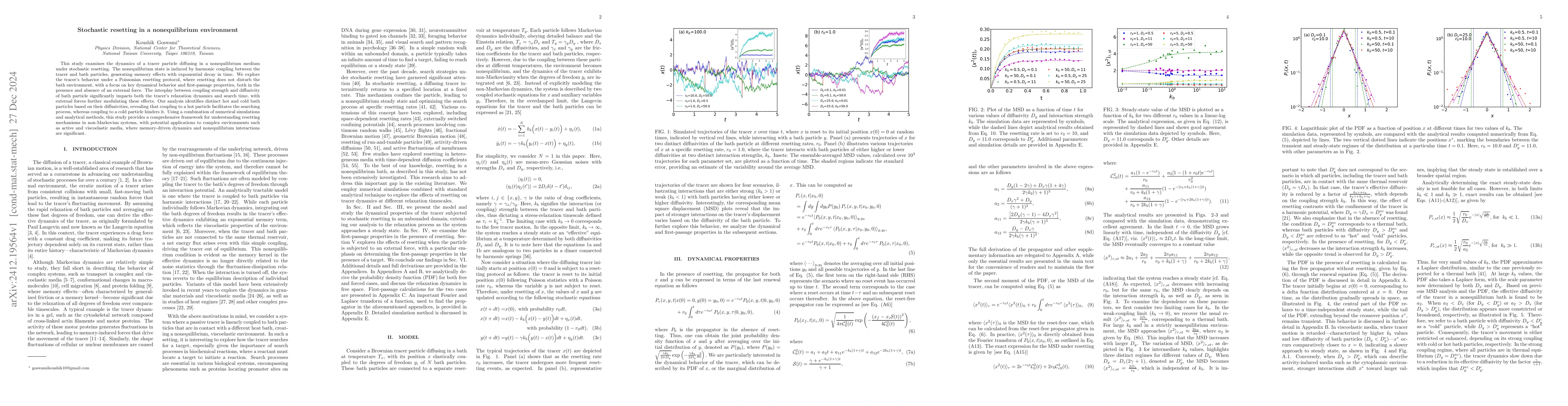 Thumbnail for Stochastic resetting in a nonequilibrium environment