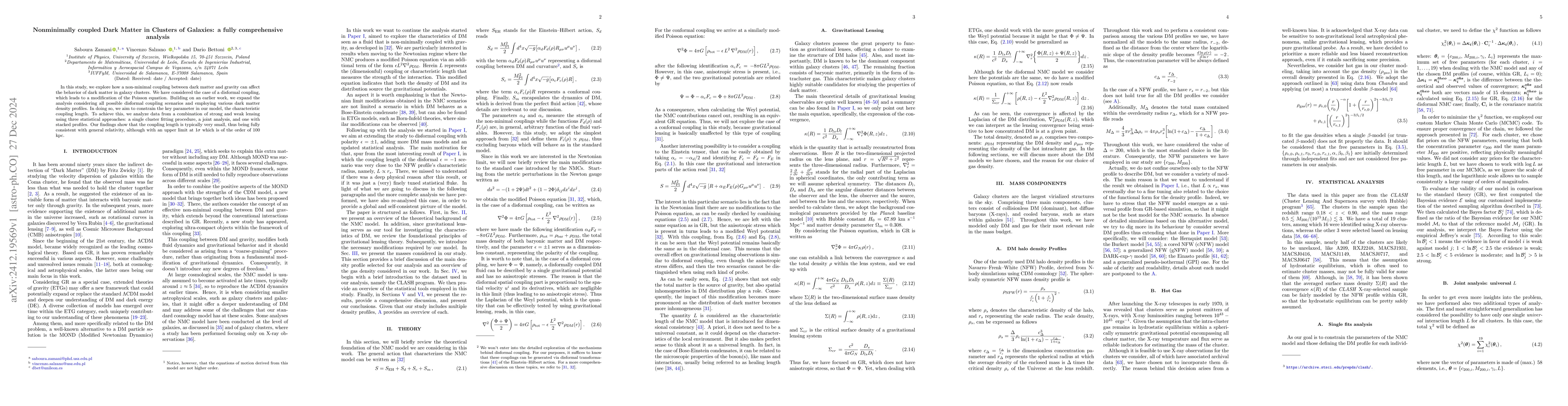 Thumbnail for Nonminimally coupled Dark Matter in Clusters of Galaxies: a fully
  comprehensive analysis