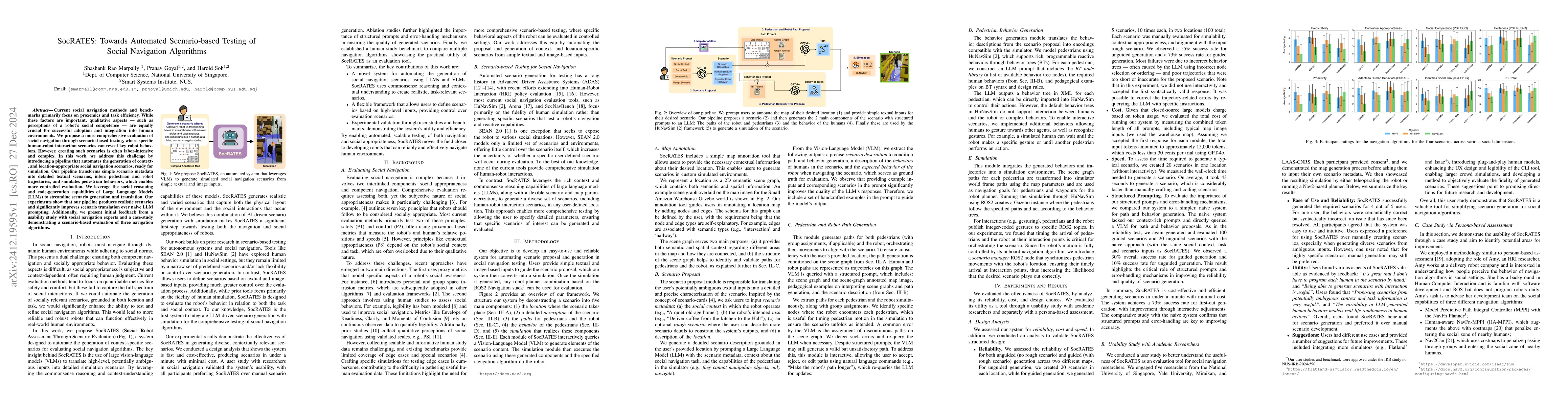 Thumbnail for SocRATES: Towards Automated Scenario-based Testing of Social Navigation
  Algorithms