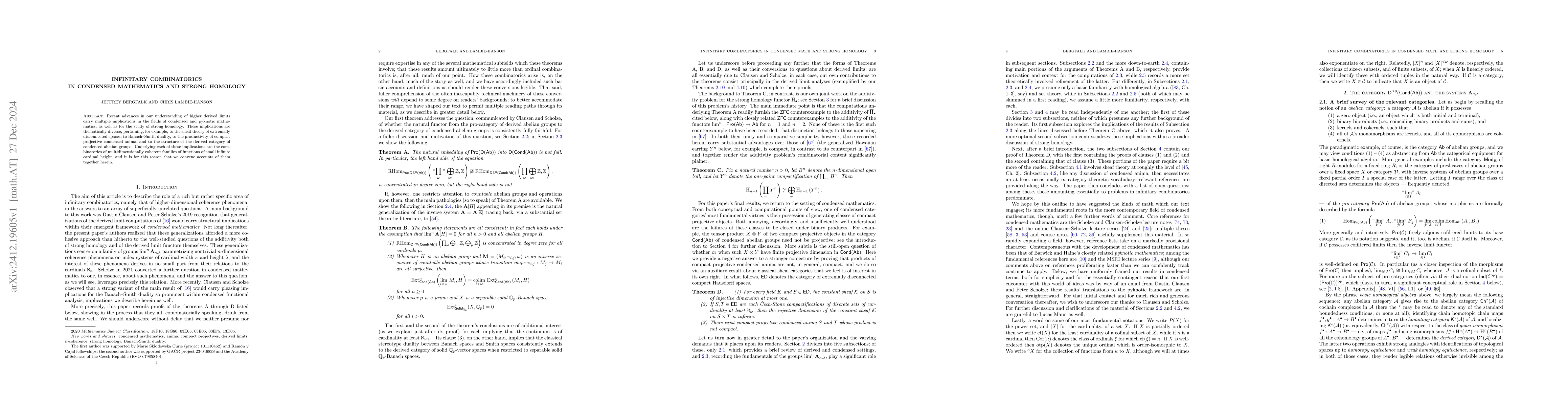Thumbnail for Infinitary combinatorics in condensed math and strong homology