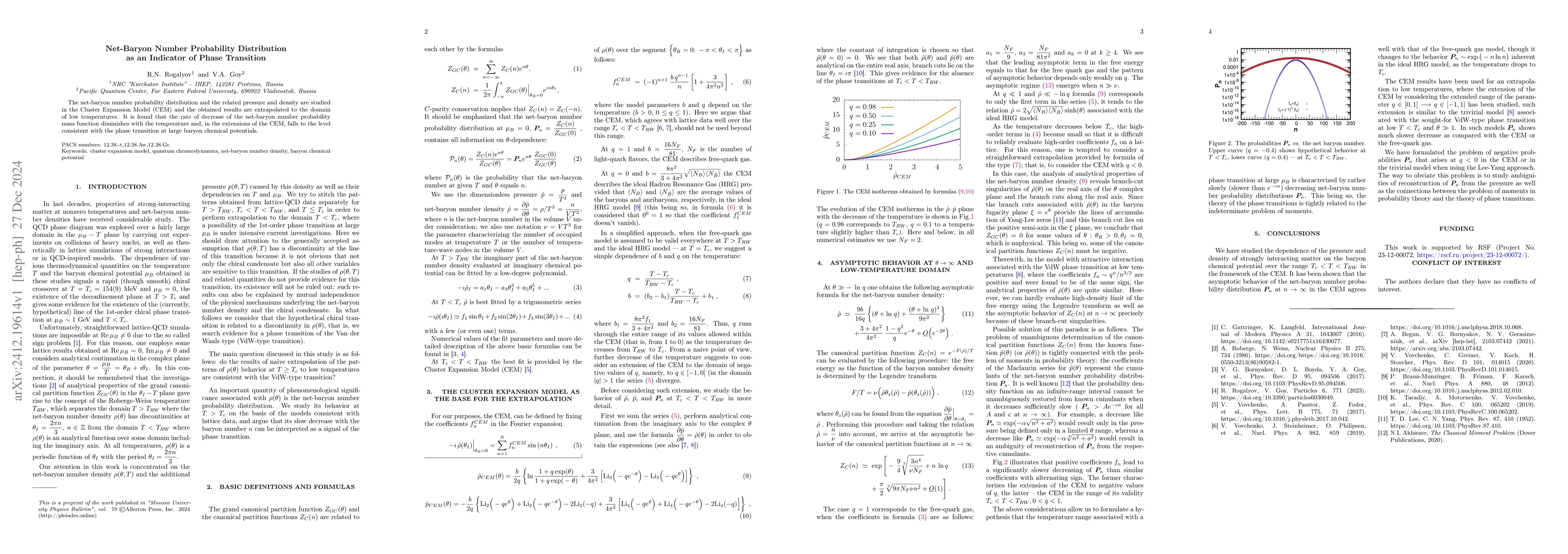 Thumbnail for Net-Baryon Number Probability Distribution As an Indicator of Phase
  Transition