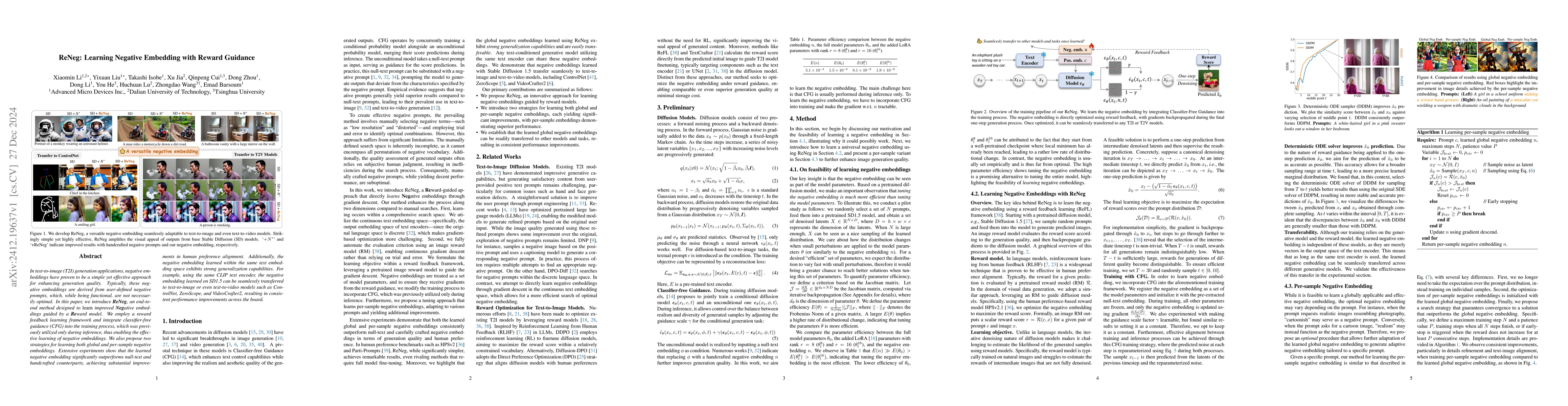 Thumbnail for ReNeg: Learning Negative Embedding with Reward Guidance