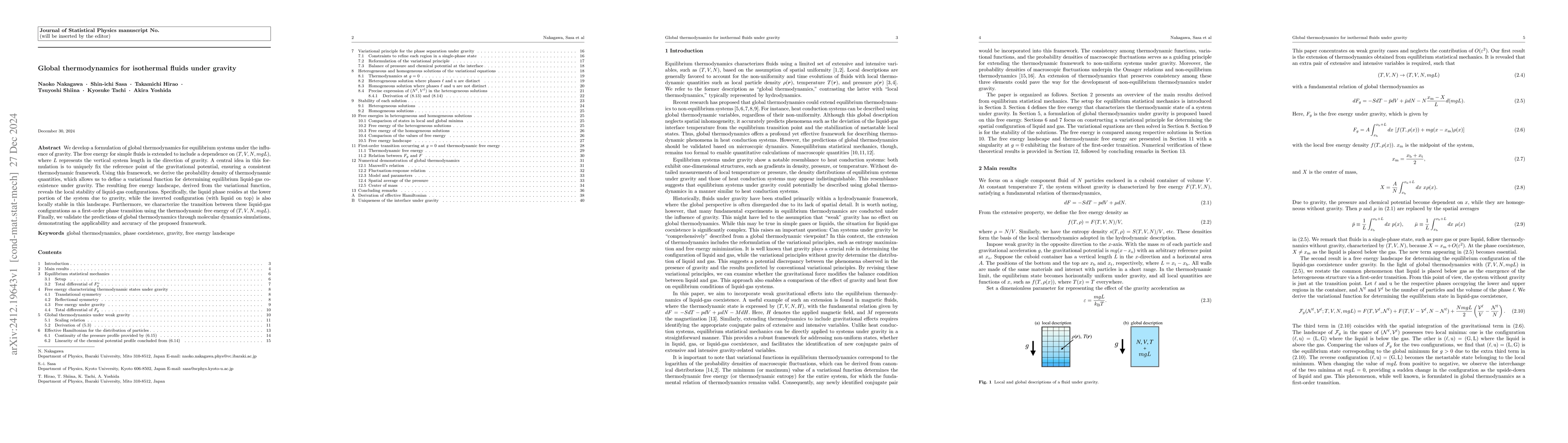Thumbnail for Global thermodynamics for isothermal fluids under gravity