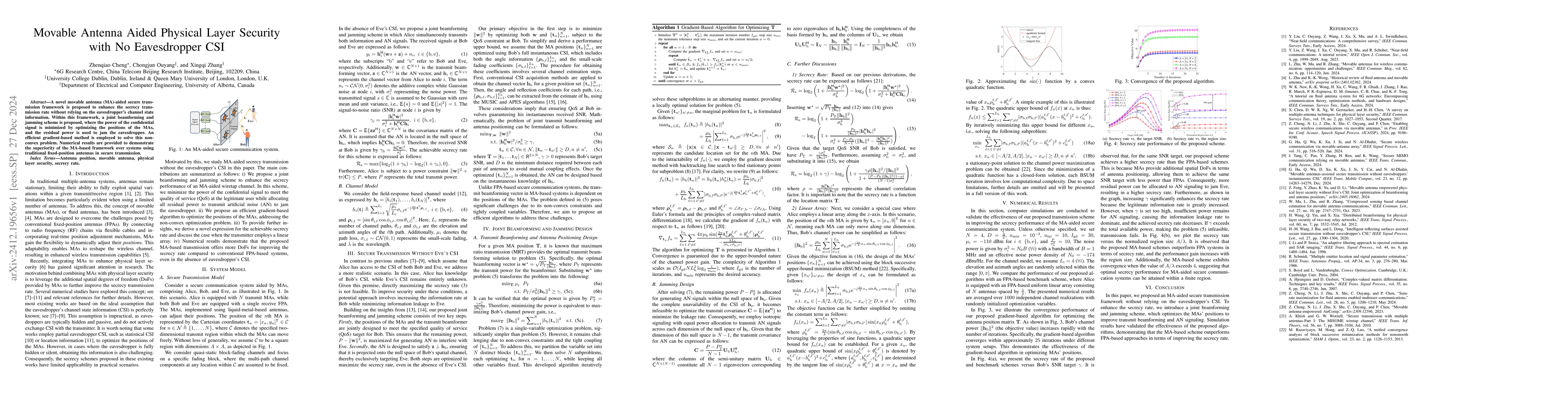 Thumbnail for Movable Antenna Aided Physical Layer Security with No Eavesdropper CSI