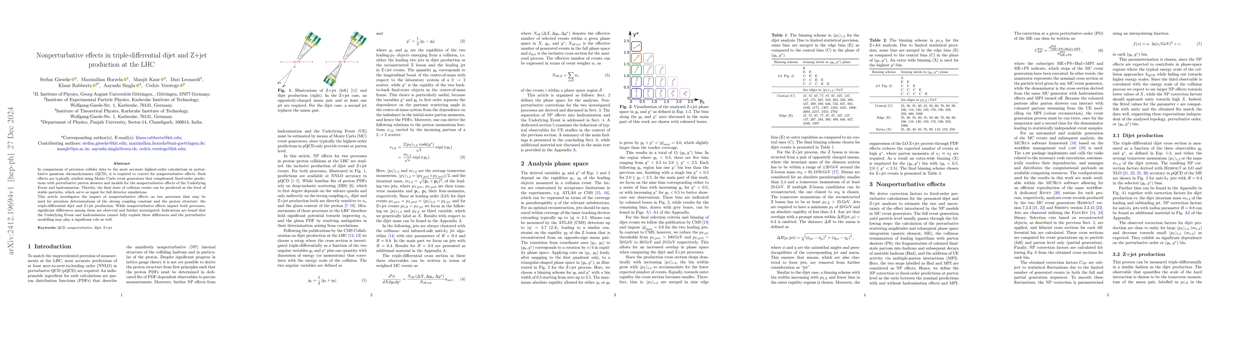 Thumbnail for Nonperturbative effects in triple-differential dijet and Z+jet
  production at the LHC