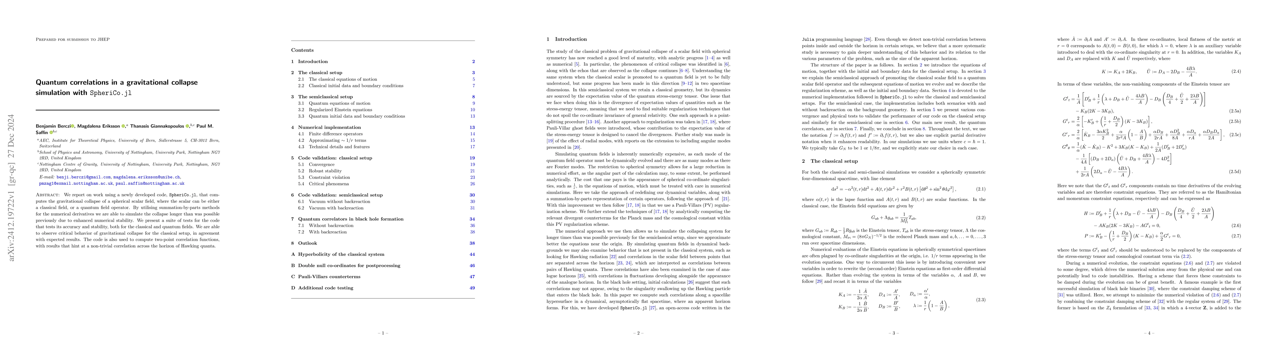 Thumbnail for Quantum correlations in a gravitational collapse simulation with
  SpheriCo.jl