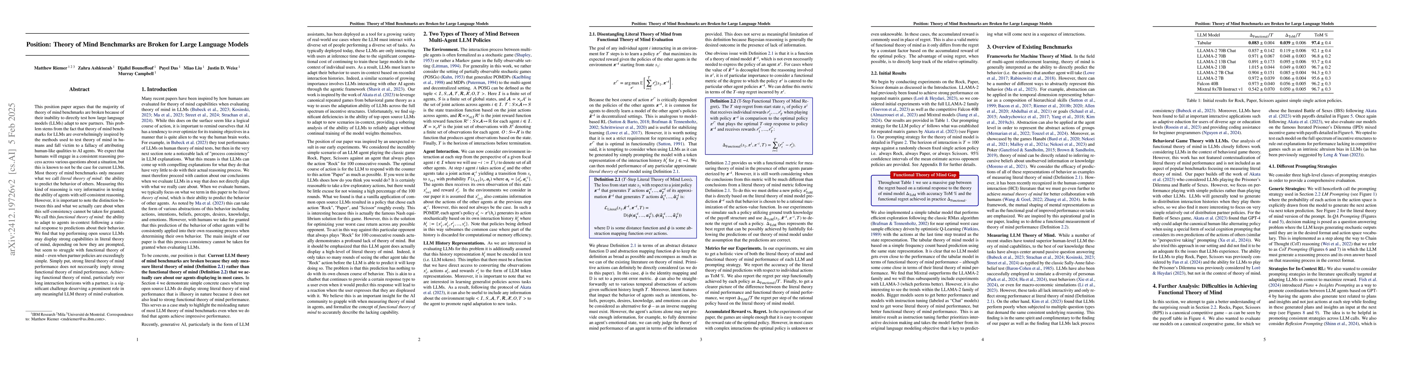 Thumbnail for Can Large Language Models Adapt to Other Agents In-Context?