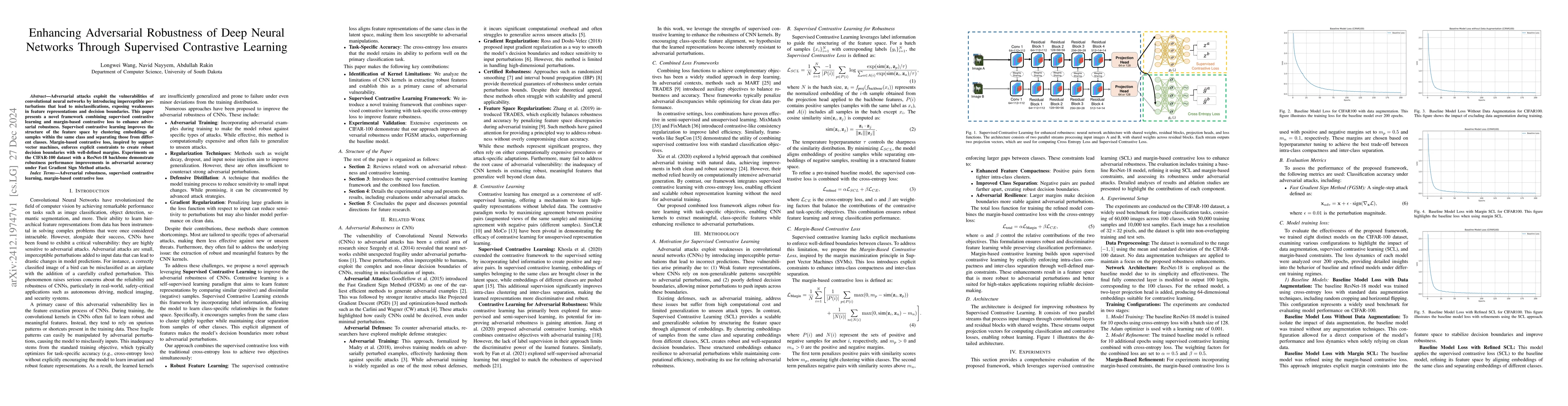 Thumbnail for Enhancing Adversarial Robustness of Deep Neural Networks Through
  Supervised Contrastive Learning