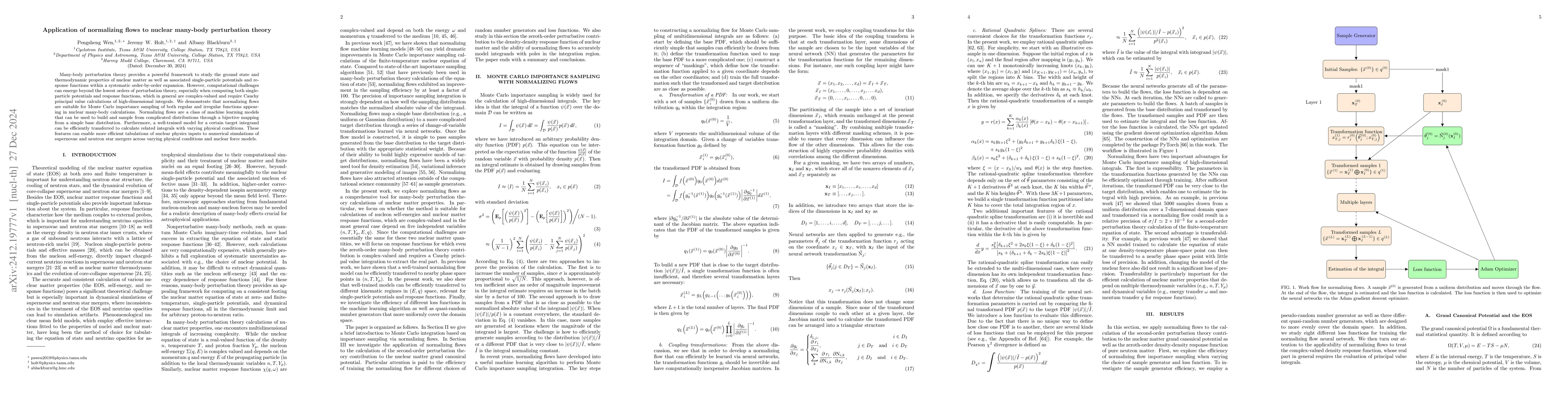 Thumbnail for Application of normalizing flows to nuclear many-body perturbation
  theory