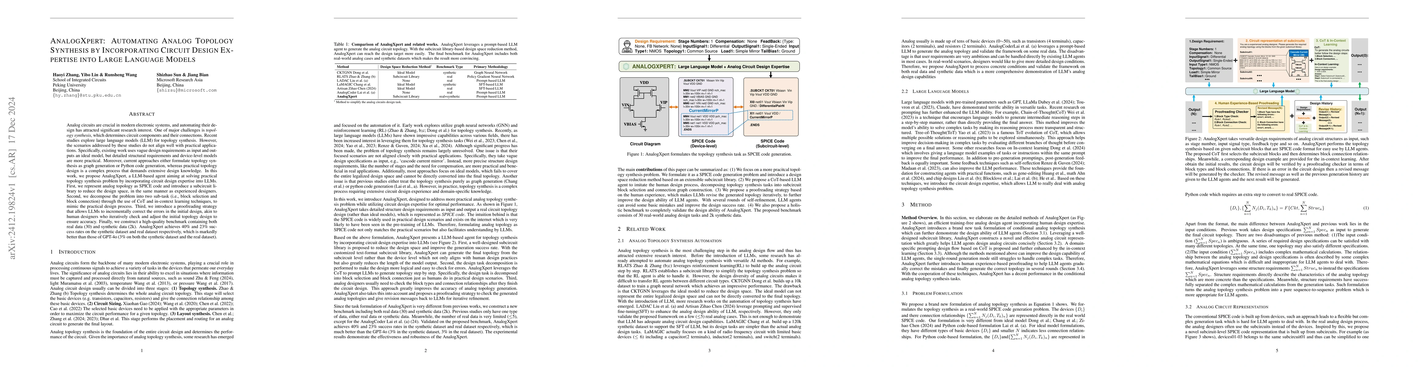 Thumbnail for AnalogXpert: Automating Analog Topology Synthesis by Incorporating
  Circuit Design Expertise into Large Language Models