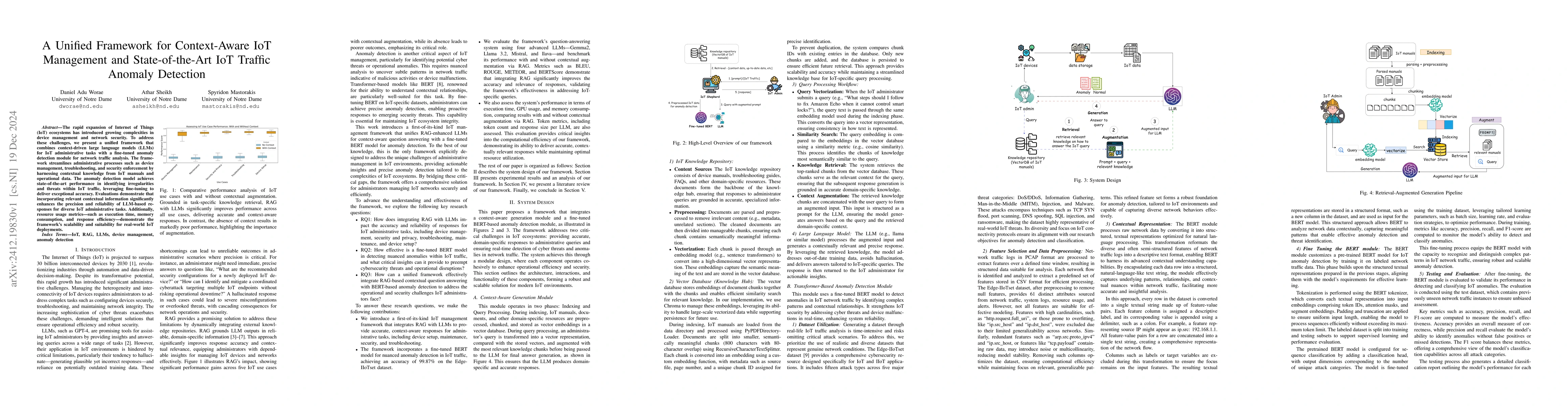Thumbnail for A Unified Framework for Context-Aware IoT Management and
  State-of-the-Art IoT Traffic Anomaly Detection