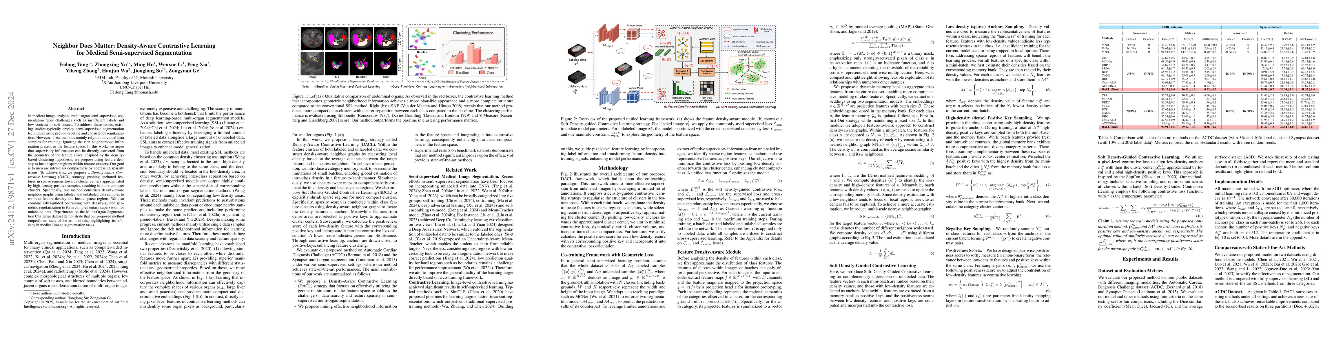 Thumbnail for Neighbor Does Matter: Density-Aware Contrastive Learning for Medical
  Semi-supervised Segmentation