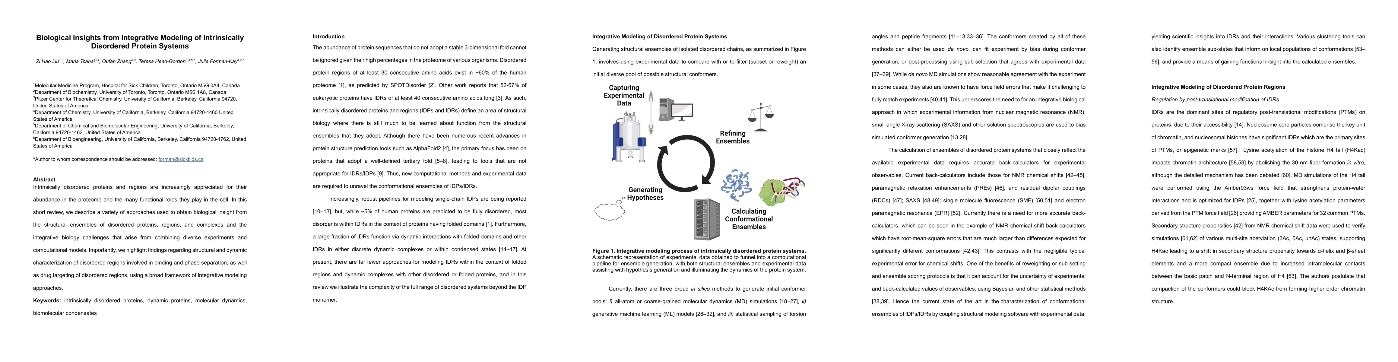 Thumbnail for Biological Insights from Integrative Modeling of Intrinsically
  Disordered Protein Systems