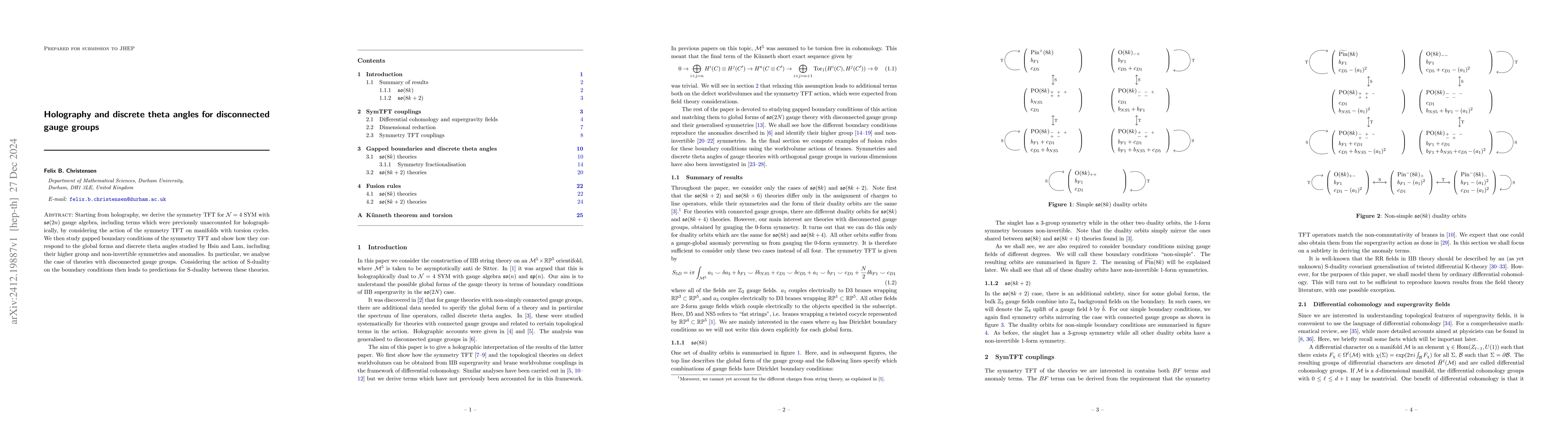 Thumbnail for Holography and discrete theta angles for disconnected gauge groups