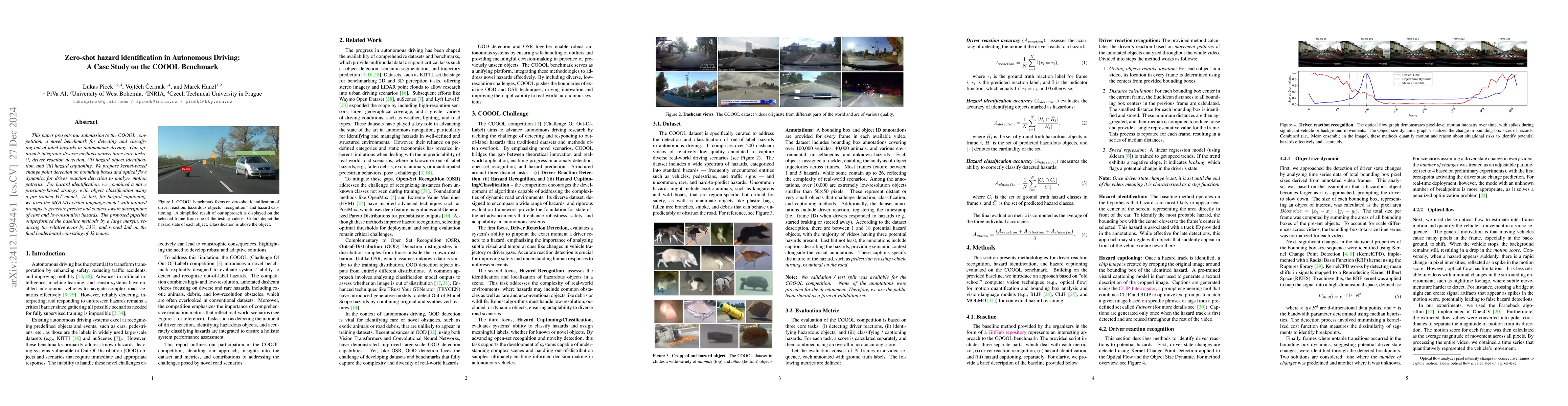 Thumbnail for Zero-shot Hazard Identification in Autonomous Driving: A Case Study on
  the COOOL Benchmark