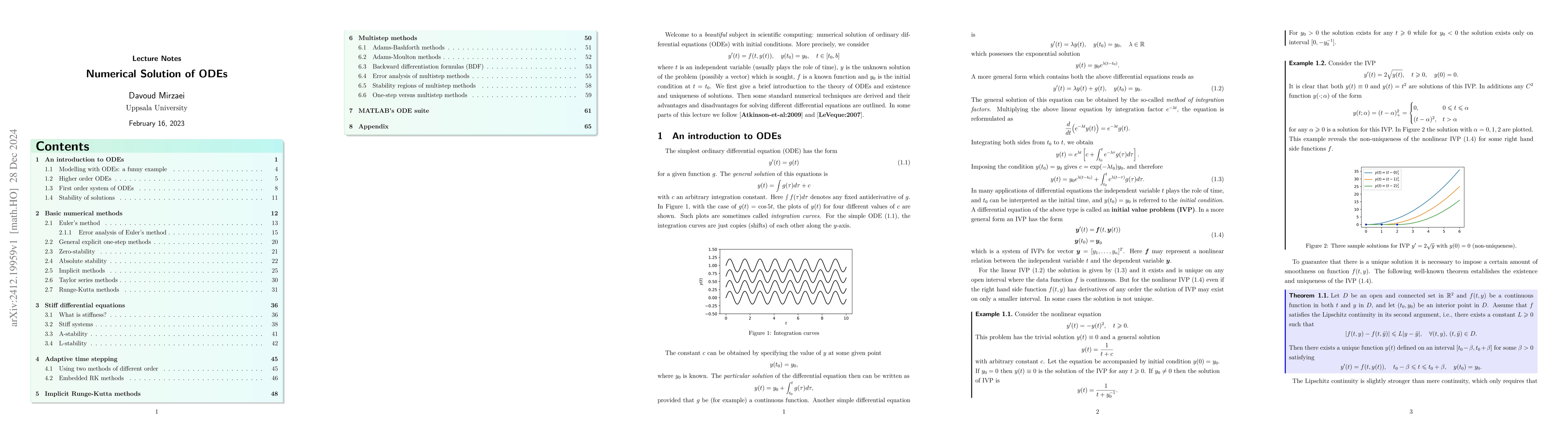 Thumbnail for Numerical Solution of Initial Value Problems