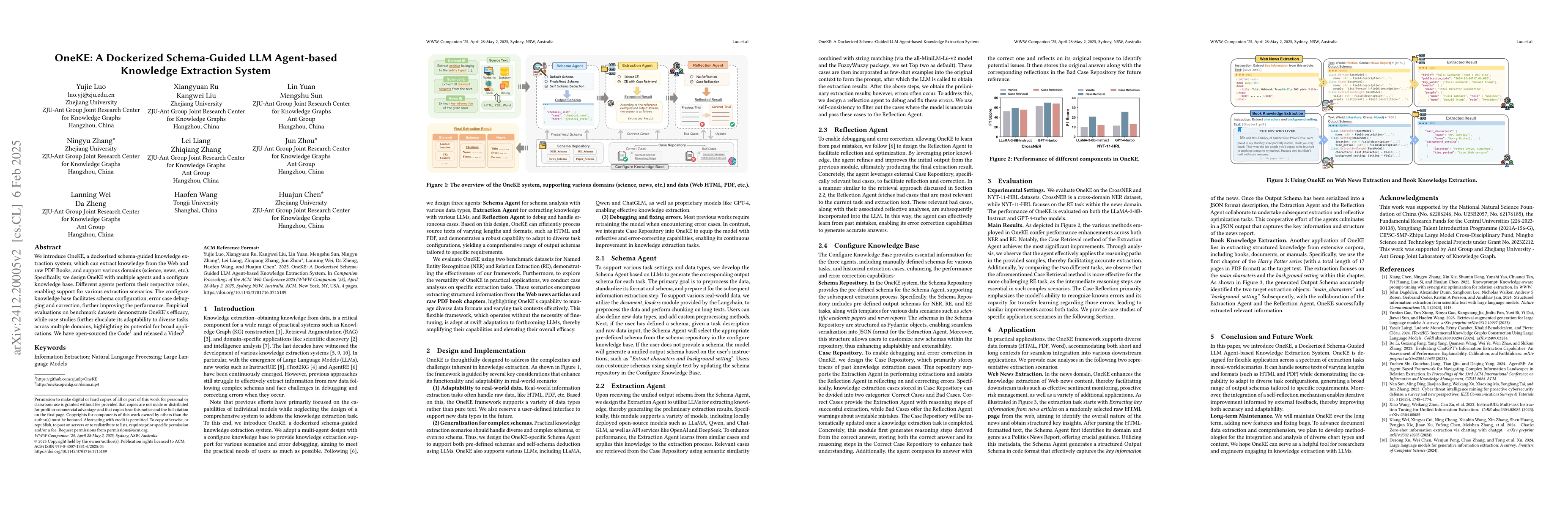 Thumbnail for OneKE: A Dockerized Schema-Guided LLM Agent-based Knowledge Extraction
  System