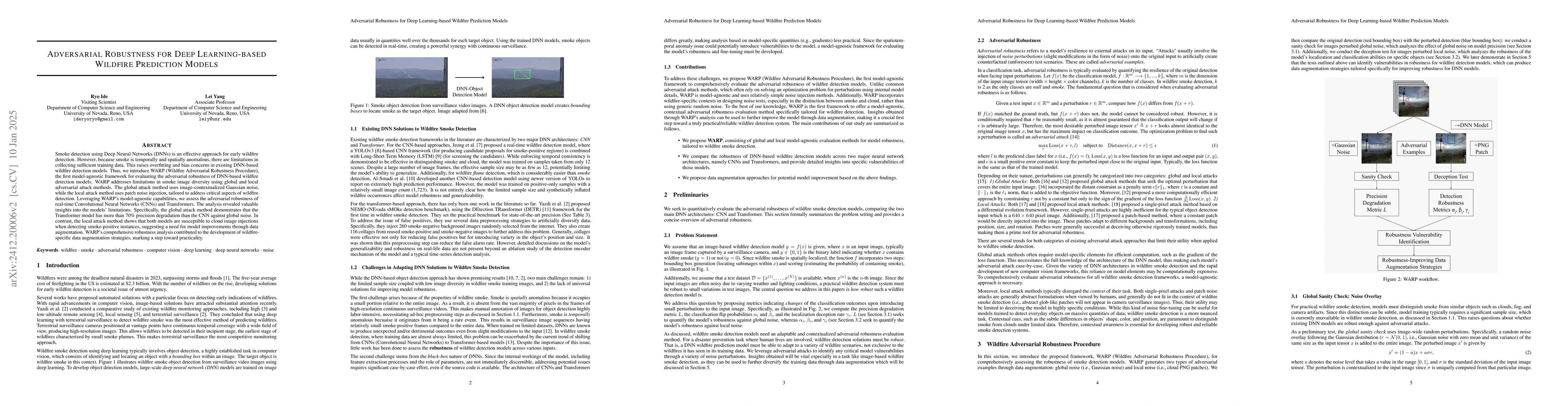 Thumbnail for Adversarial Robustness for Deep Learning-based Wildfire Detection Models