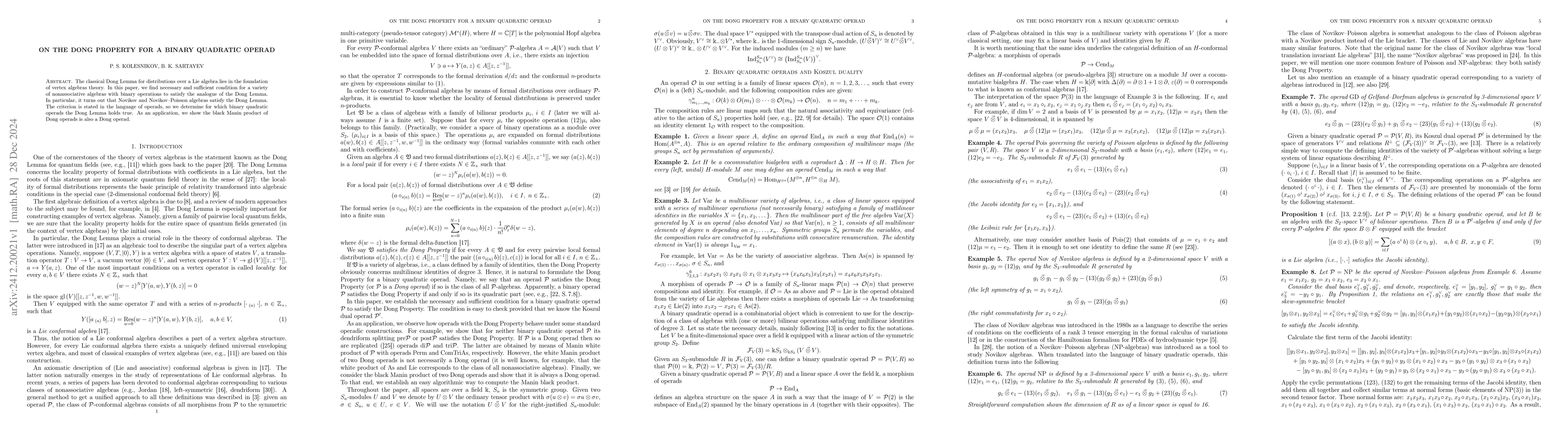 Thumbnail for On the Dong Property for a binary quadratic operad