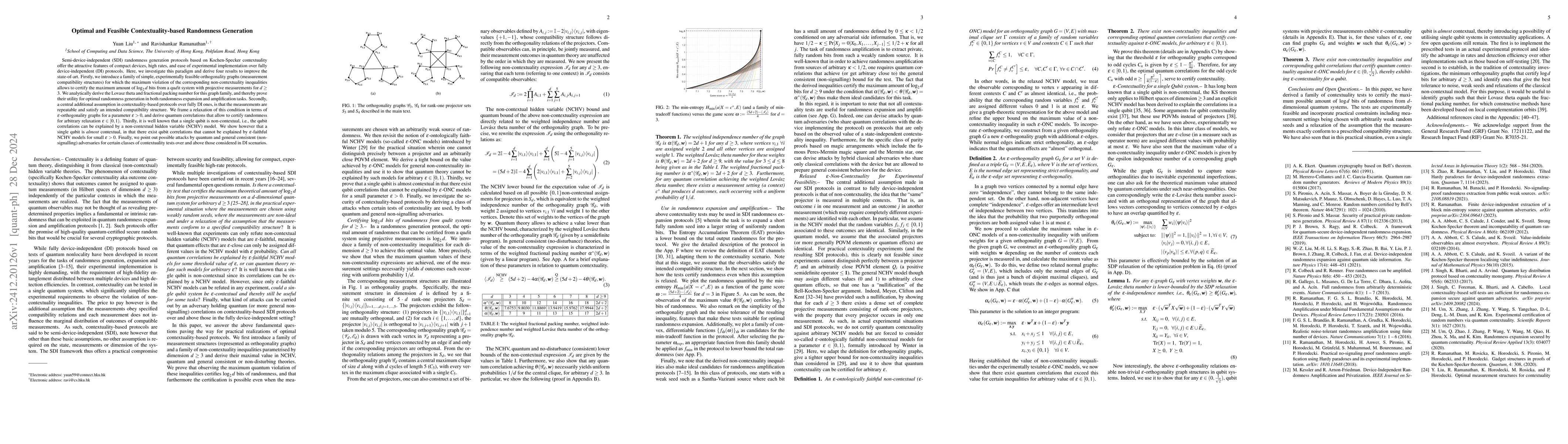 Thumbnail for Optimal and Feasible Contextuality-based Randomness Generation