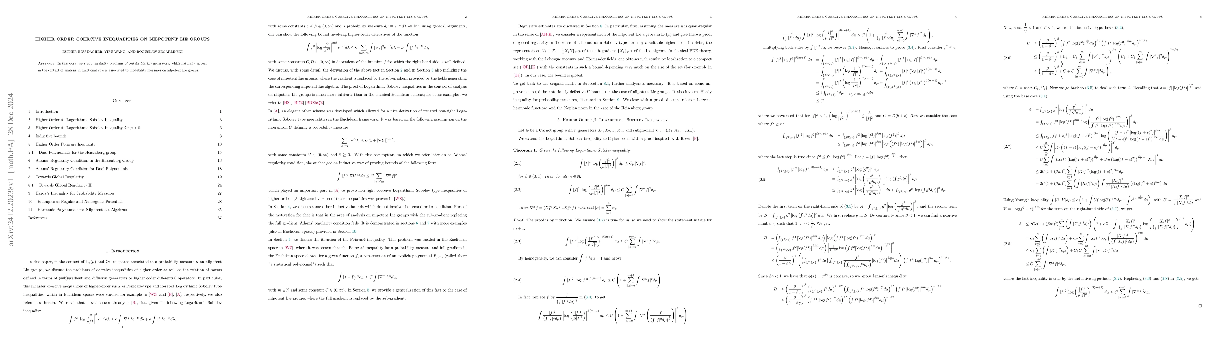 Thumbnail for Higher order coercive inequalities on nilpotent Lie groups