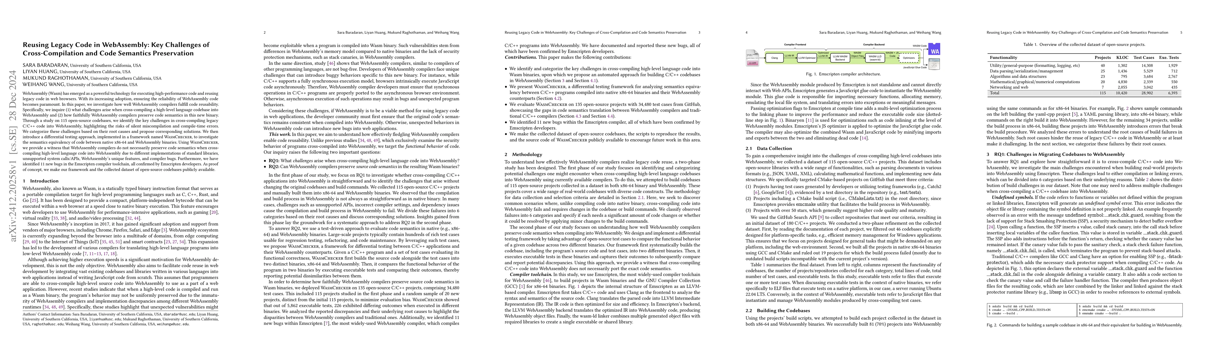 Thumbnail for Reusing Legacy Code in WebAssembly: Key Challenges of Cross-Compilation
  and Code Semantics Preservation