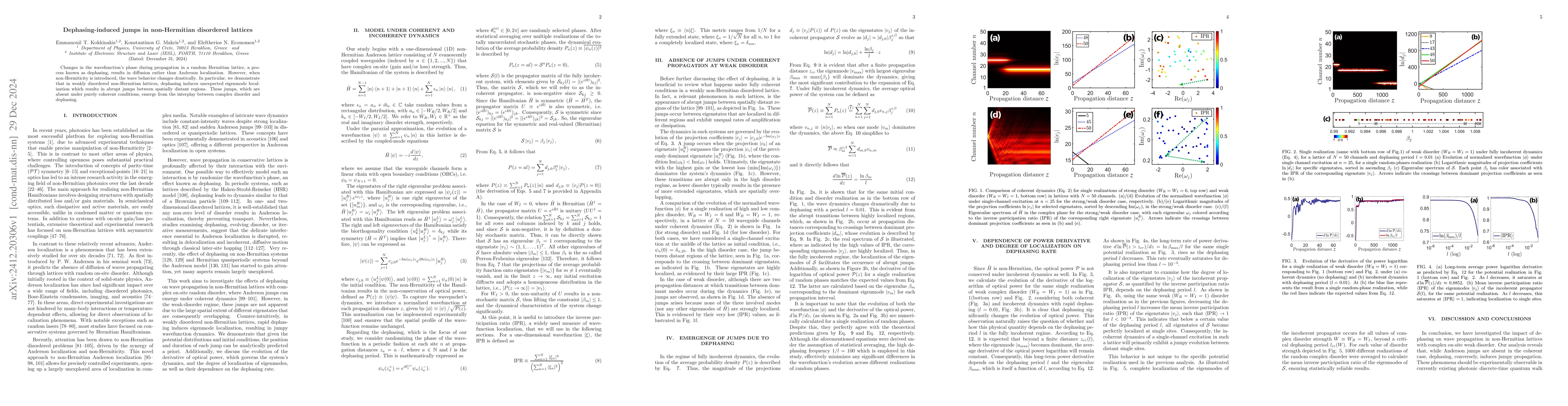 Thumbnail for Dephasing-induced jumps in non-Hermitian disordered lattices