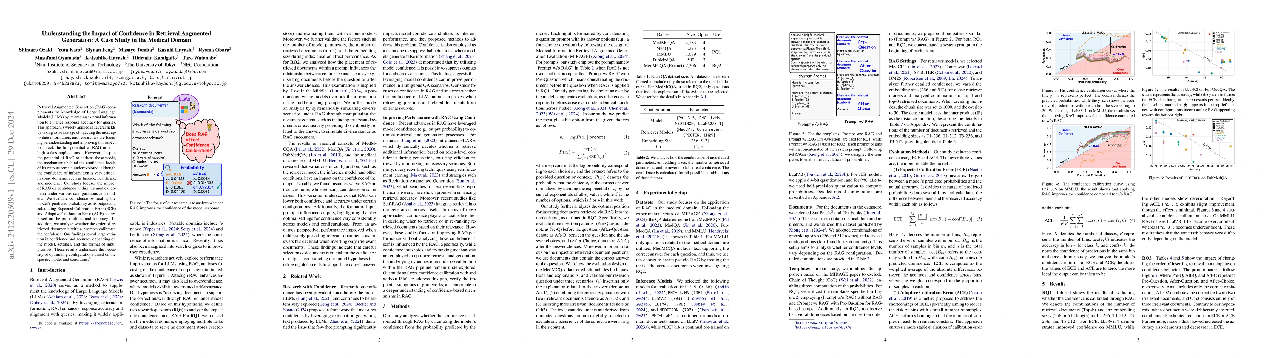 Thumbnail for Understanding the Impact of Confidence in Retrieval Augmented
  Generation: A Case Study in the Medical Domain