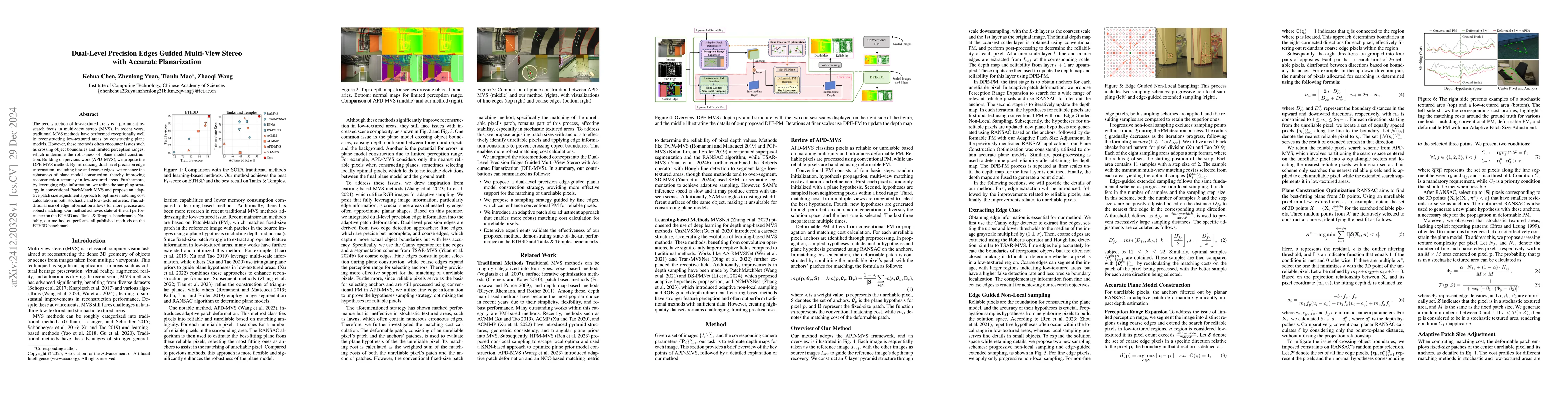 Thumbnail for Dual-Level Precision Edges Guided Multi-View Stereo with Accurate
  Planarization
