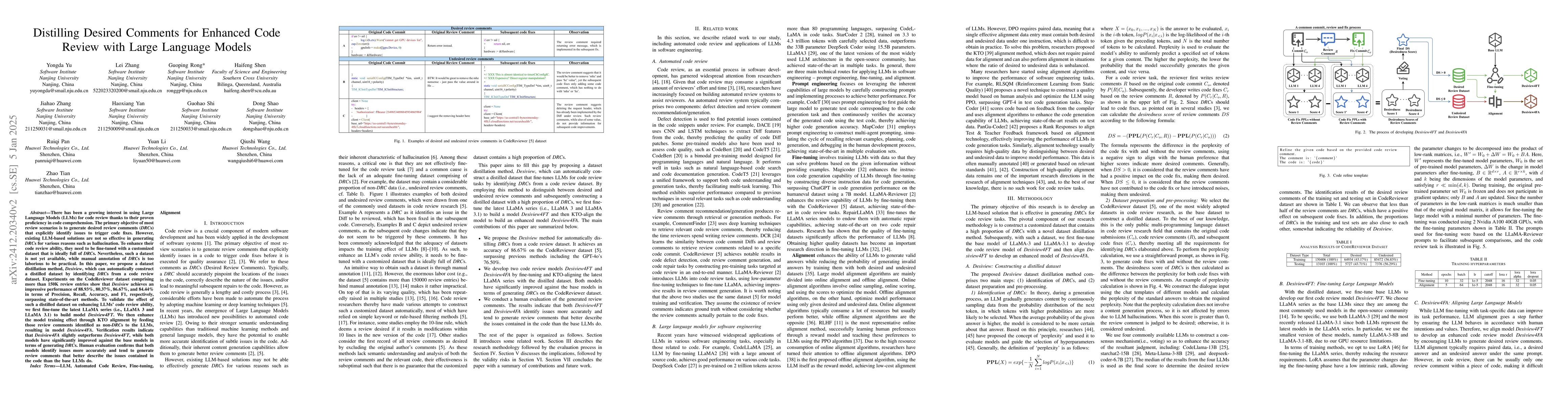 Thumbnail for Distilling Desired Comments for Enhanced Code Review with Large Language
  Models
