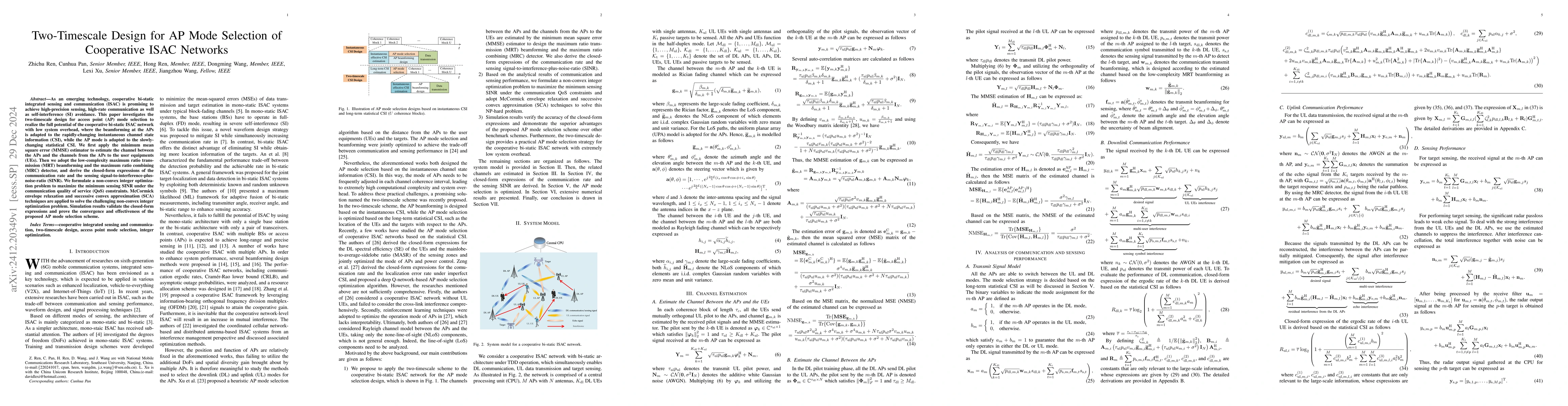 Thumbnail for Two-Timescale Design for AP Mode Selection of Cooperative ISAC Networks