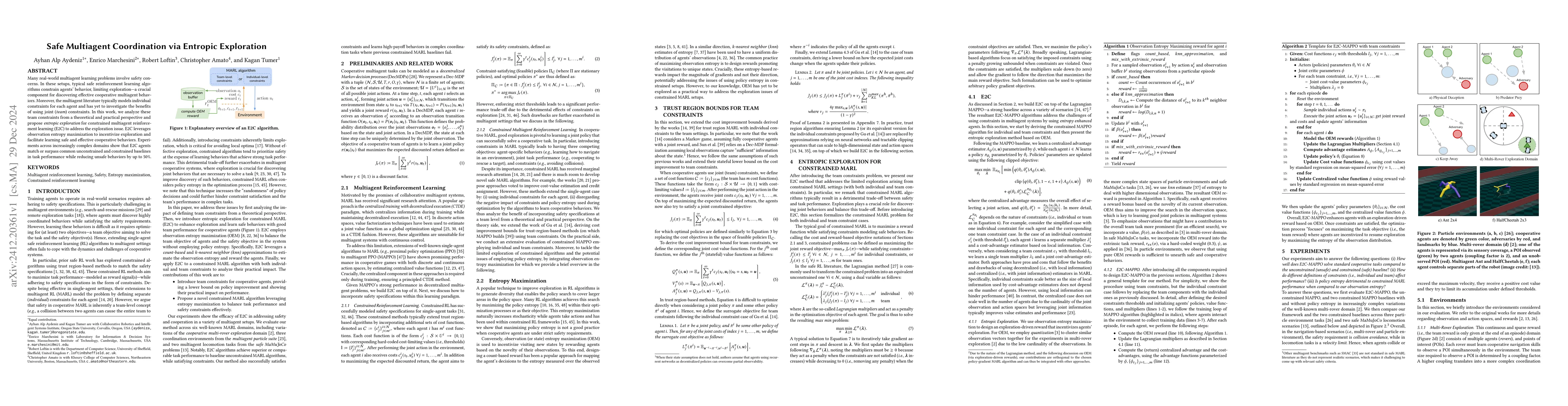 Thumbnail for Safe Multiagent Coordination via Entropic Exploration