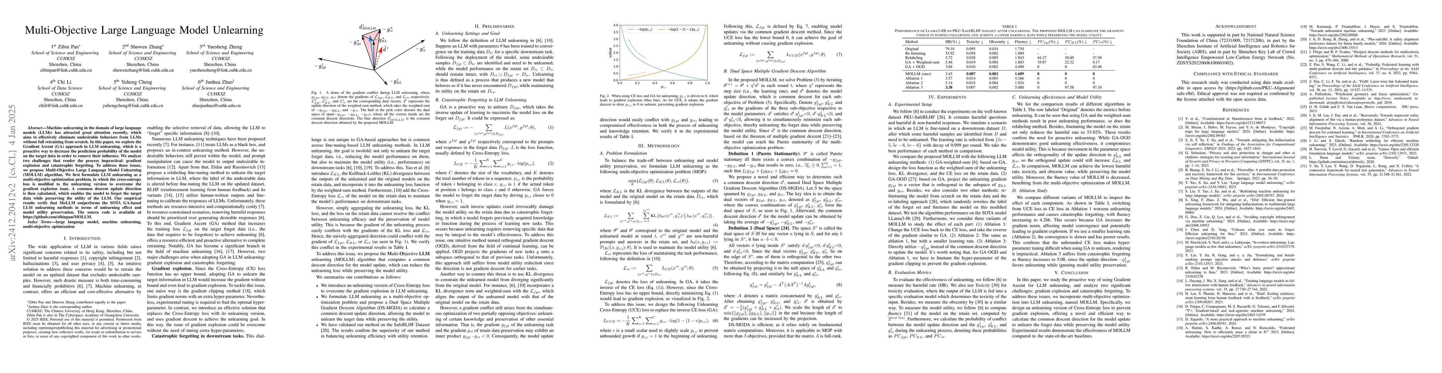 Thumbnail for Multi-Objective Large Language Model Unlearning
