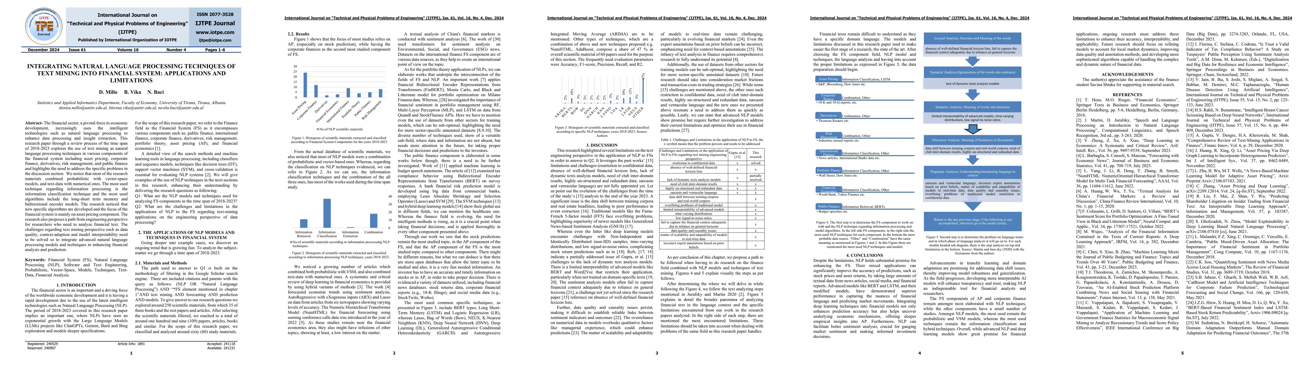 Thumbnail for Integrating Natural Language Processing Techniques of Text Mining Into
  Financial System: Applications and Limitations
